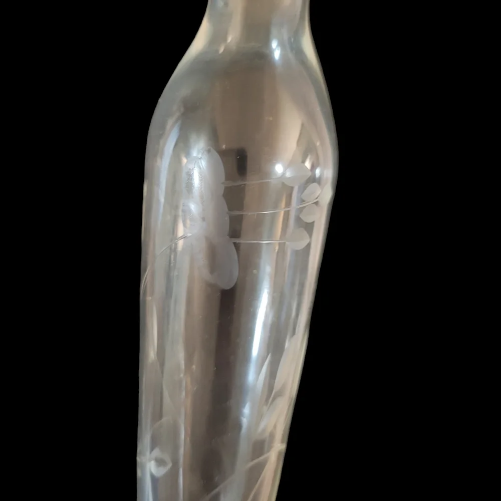 Princess House Etched Crystal Bud Vase
